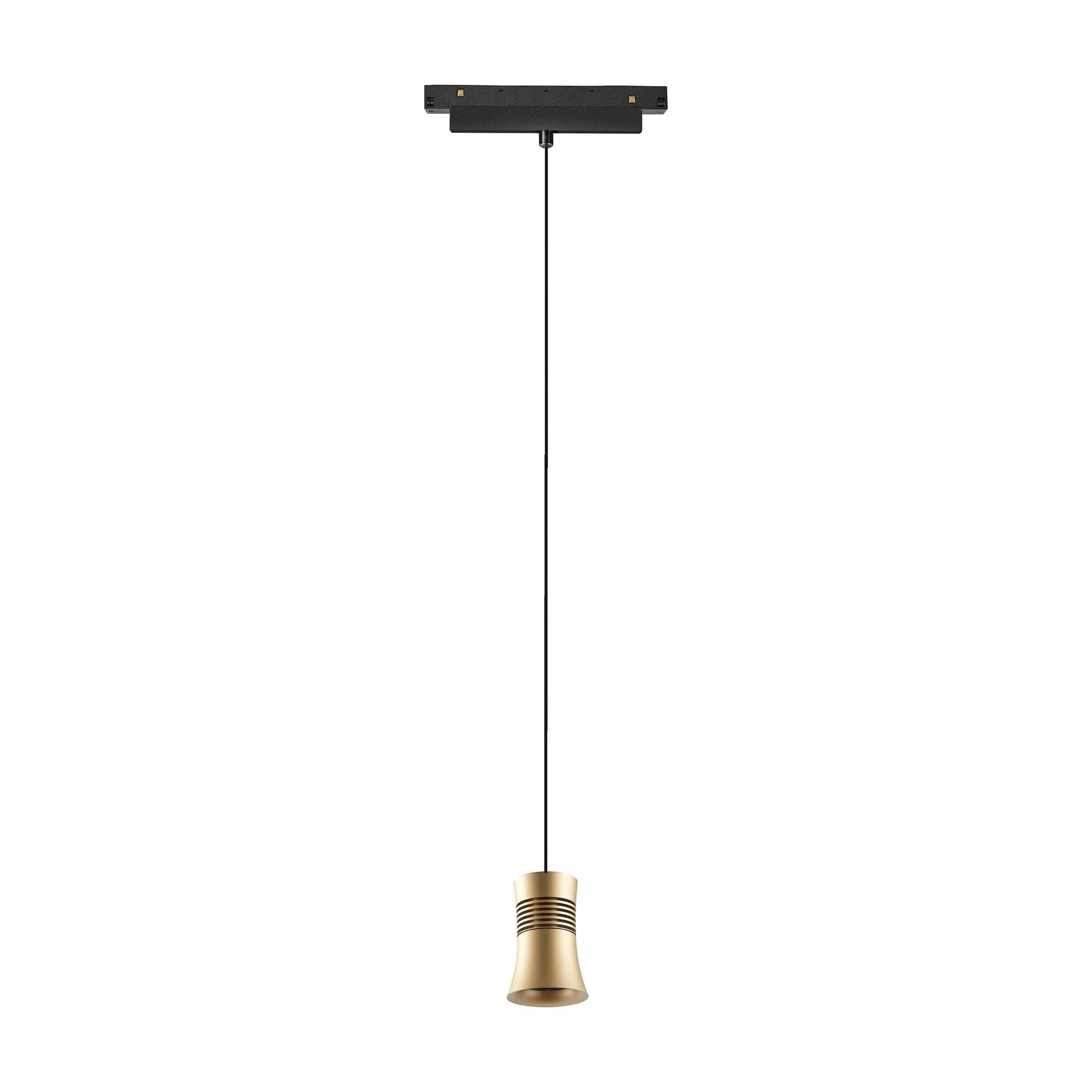 M8390  Magneto Track Cone Pendant, 12W LED, 3000K, 950lm, Gold/Black,